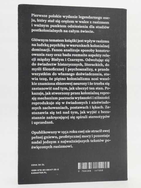 Czarna skóra, białe maski. Frantz Fanon