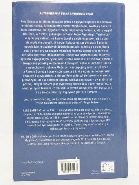 Umysł mistrza. Autobiografia. Pete Sampras. Peter Bodo