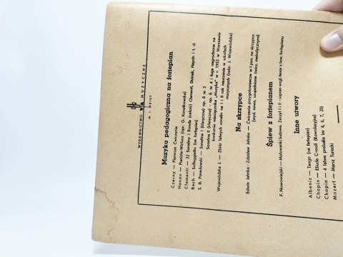 Ćwiczenia przygotowawcze w I-szej pozycji na skrzypce. Edwin Jahnke (1948r)