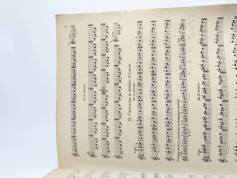 Ćwiczenia przygotowawcze w I-szej pozycji na skrzypce. Edwin Jahnke (1948r)